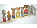 Набор деревянный "Персонажи сказки Заюшкина избушка"