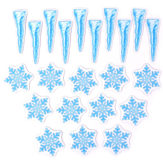 Набор магнитных карточек для устного счёта: "Снежинки и сосульки"*