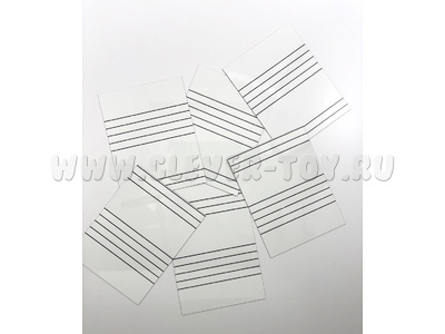 Магнитно-маркерное поле с нотным станом (из 6-ти частей)