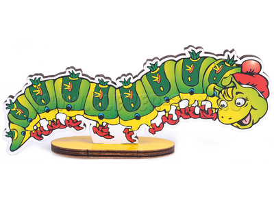 Персонаж средний "Гусеница Фифа" (на подставке, крепление на Коврограф) - остатки