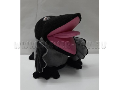 Ворона, кукла логопедическая (на руку)