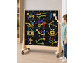 STEM Стена для вертикального конструирования 900х800 см (передвижное основание двухстороннее)